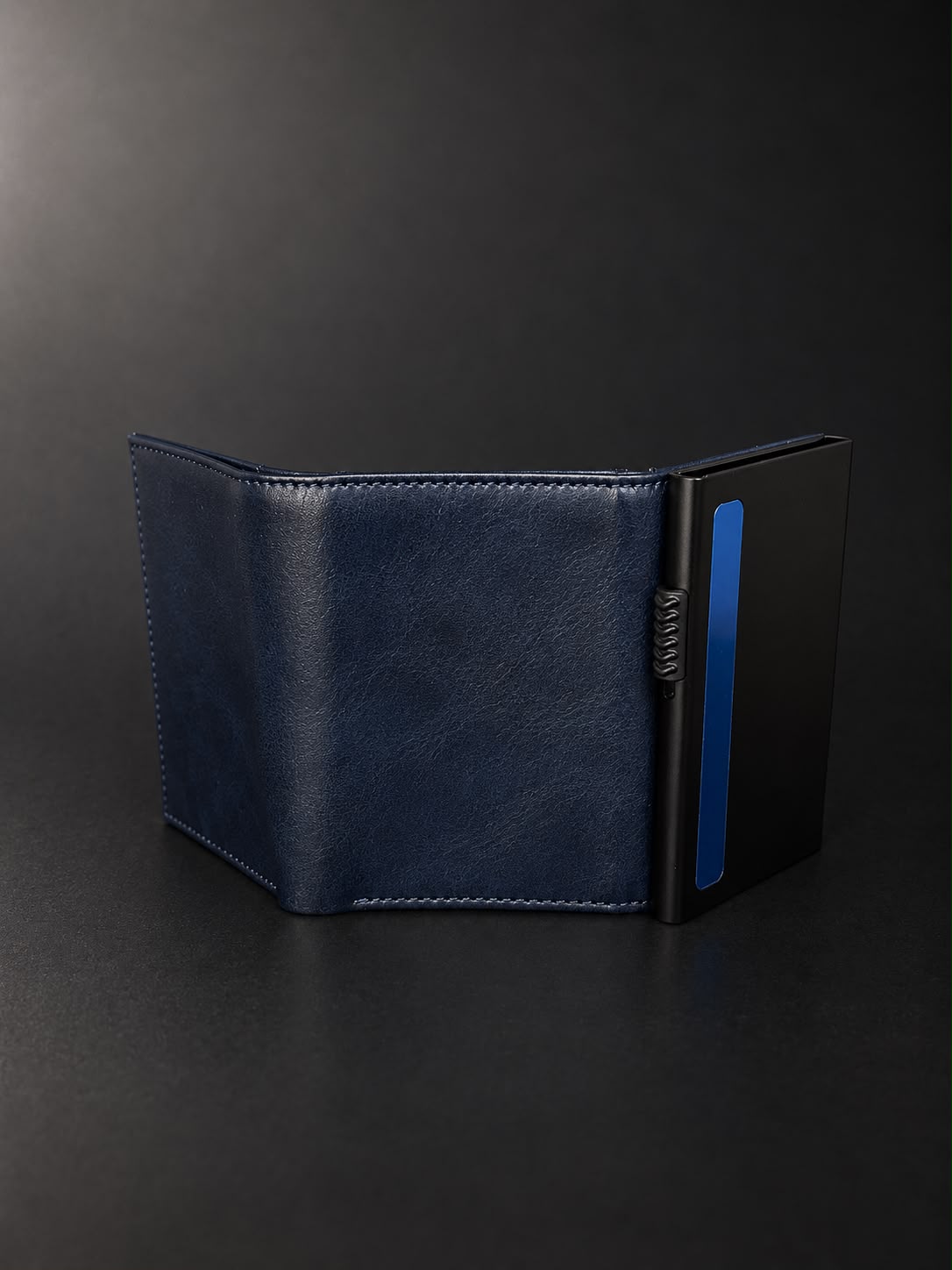 Tarjetero Billetera Clásico Azul
